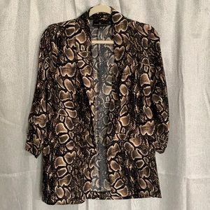 Snake print Blazer Worthington